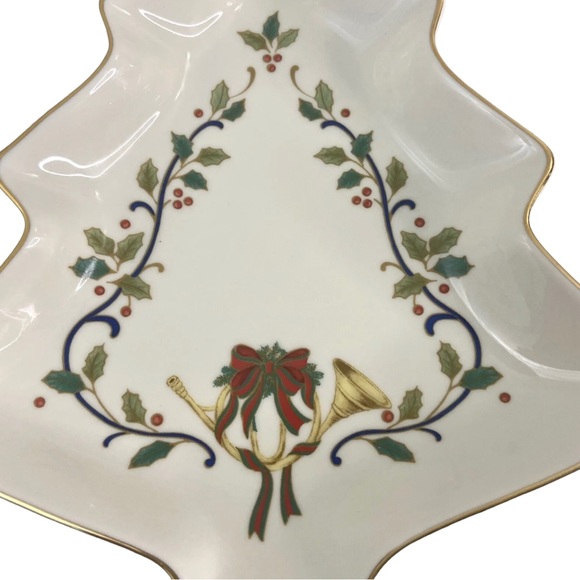 Mikasa Dining Mikasa Holiday Elegance Christmas Tree Candy Dish